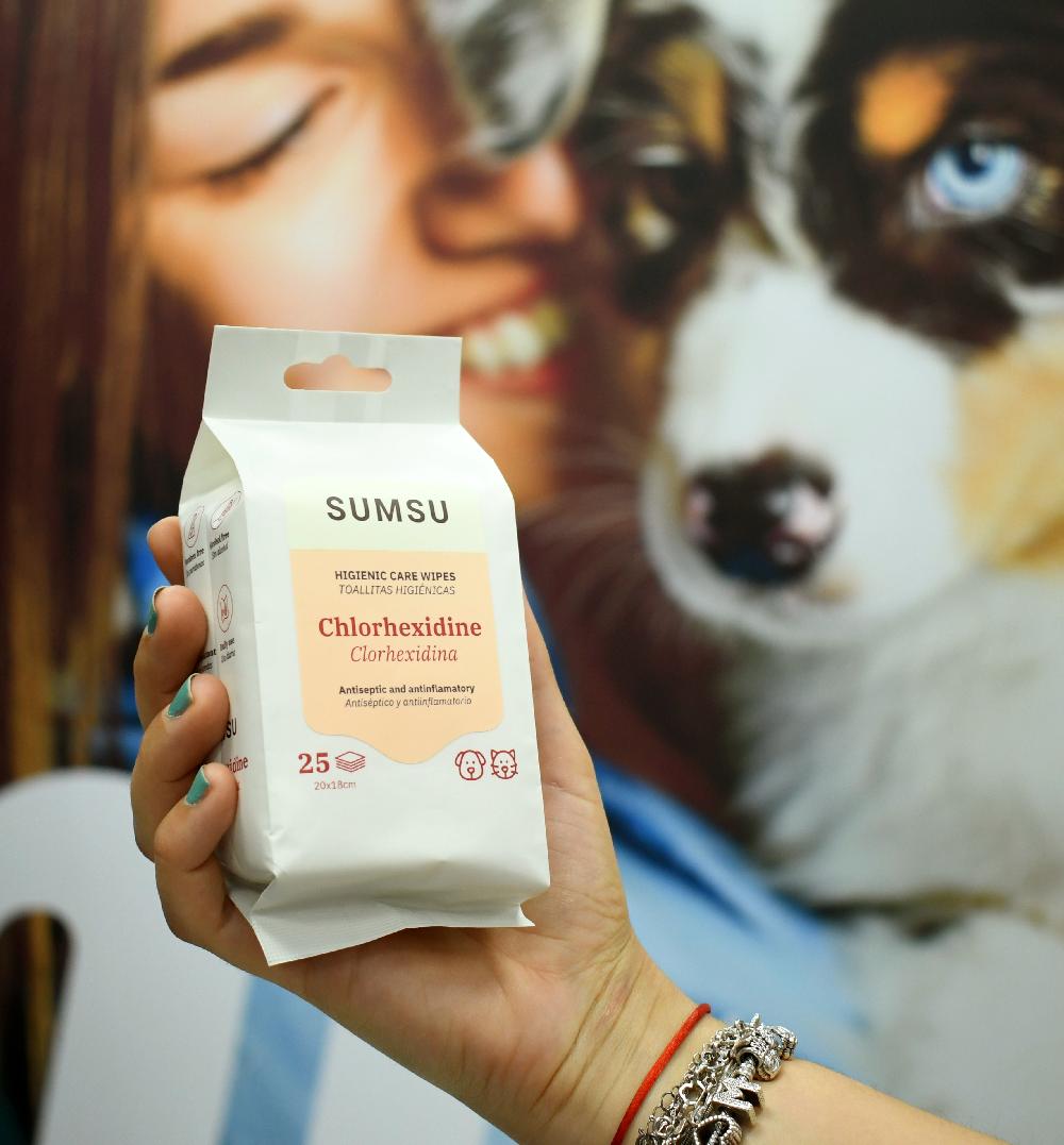 Miscota SUMSU Salviette umidificate con clorexidina per cani e gatti Hotsell