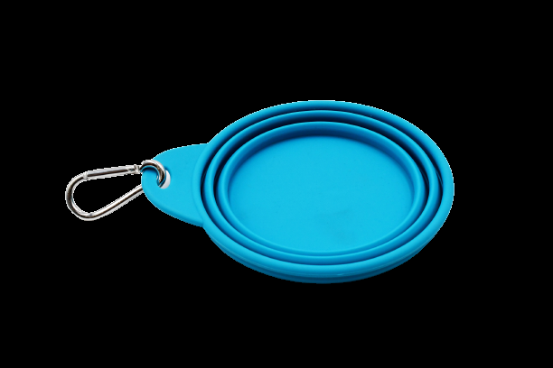 Miscota Musqui Piccola ciotola da viaggio pieghevole in silicone blu In Saldo