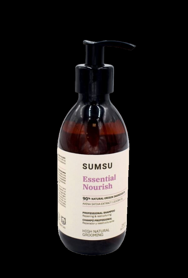 Miscota SUMSU Esential Nourish Shampoo riparatore vegano per cani e gatti Nuovo
