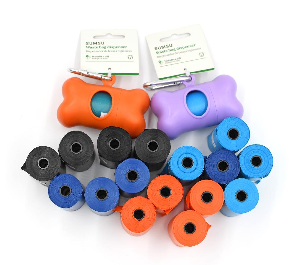 Miscota SUMSU Dispenser per sacchetti igienici viola con 1 rotolo di sacchetti igienici Fino Al -60%
