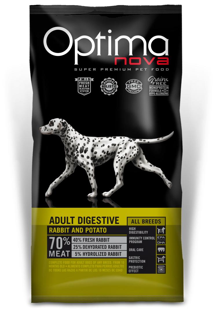 Miscota Optimanova Cibo Secco Adult Digestive Coniglio e Patata Promozione Limitata