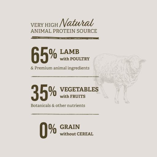Miscota Traveness Ricetta di agnello alimento naturale senza cereali per cani Convenienza
