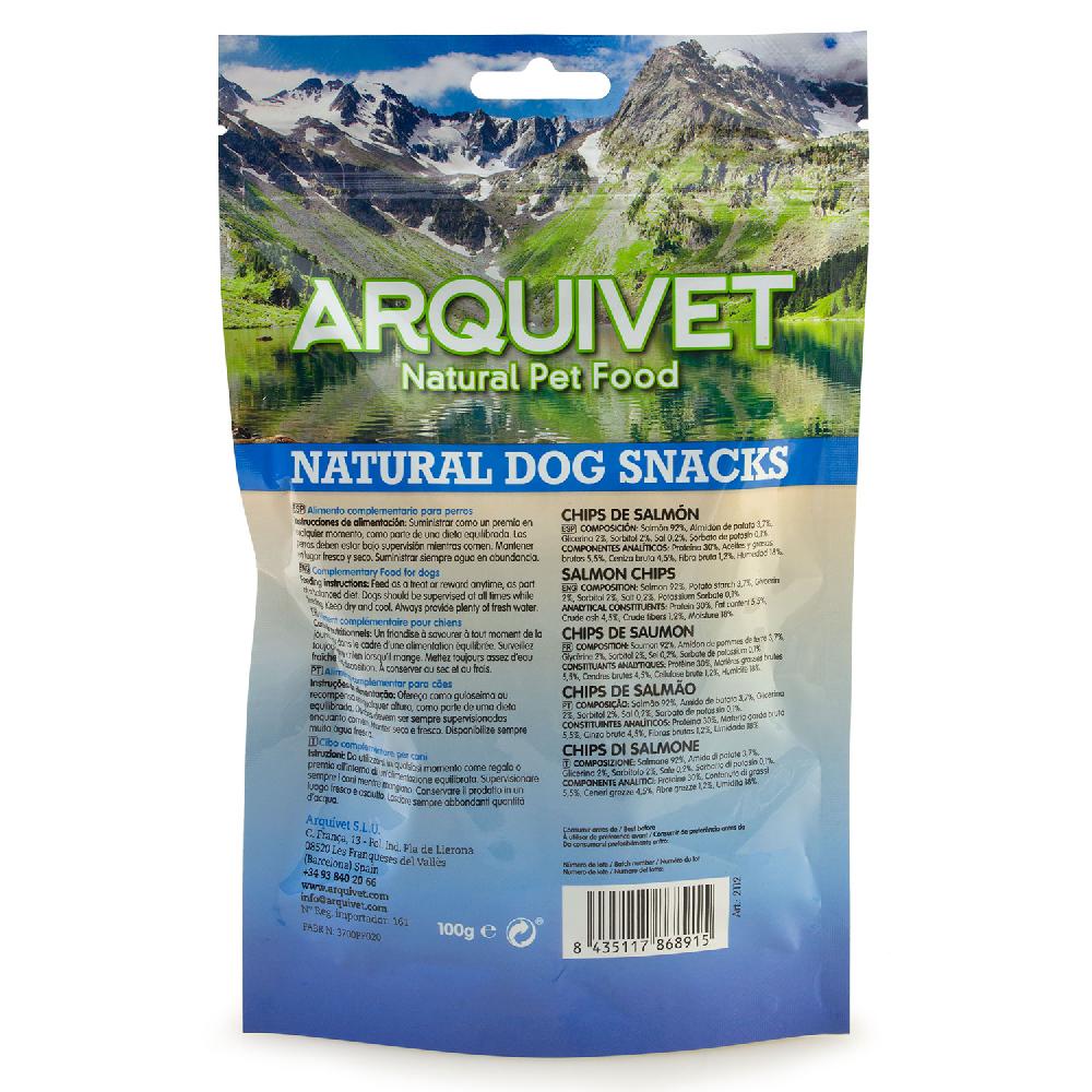 Miscota Arquivet Snack Naturale per Cani Chips di Salmone In Vendita