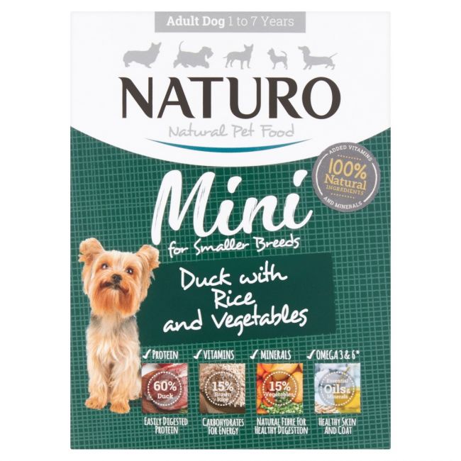 Miscota Naturo Alimento umido con anatra e riso per cani di razza miniatura Vendita Economica