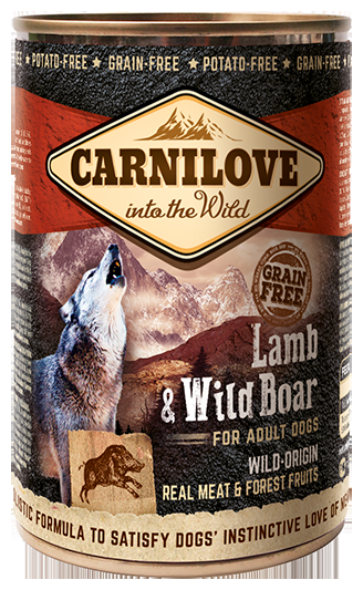 Miscota Carnilove Cibo umido per cani a base di agnello e cinghiale Nuovo