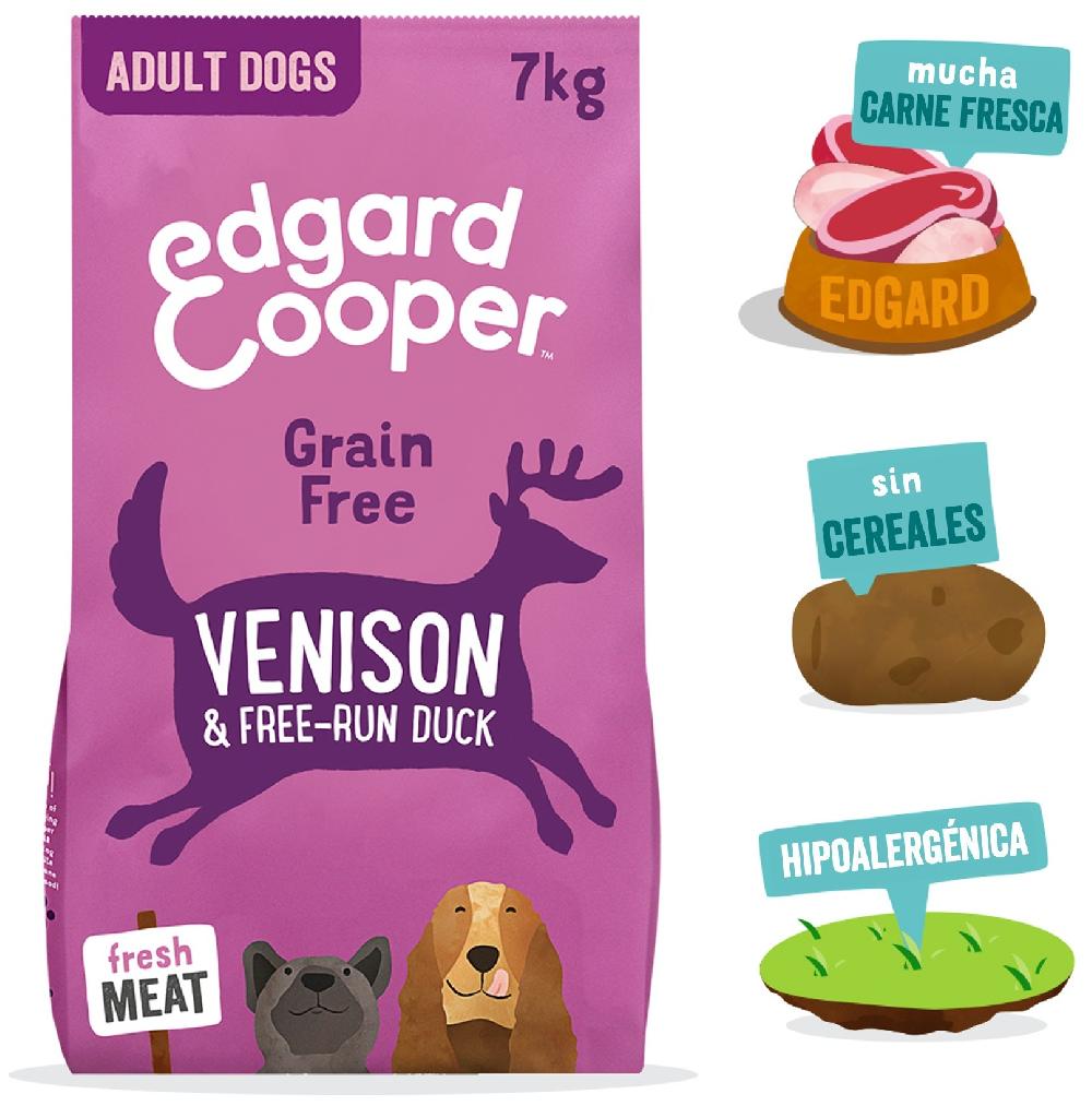 Miscota Edgard & Cooper Adult Senza Cereali Con Cervo E Anatra Freschi