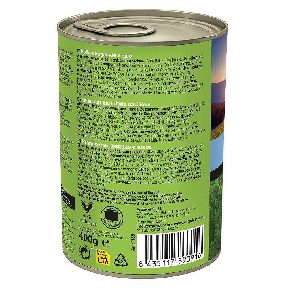 Miscota Arquivet Cibo umido per cani Senior & Light Chicken Saldi
