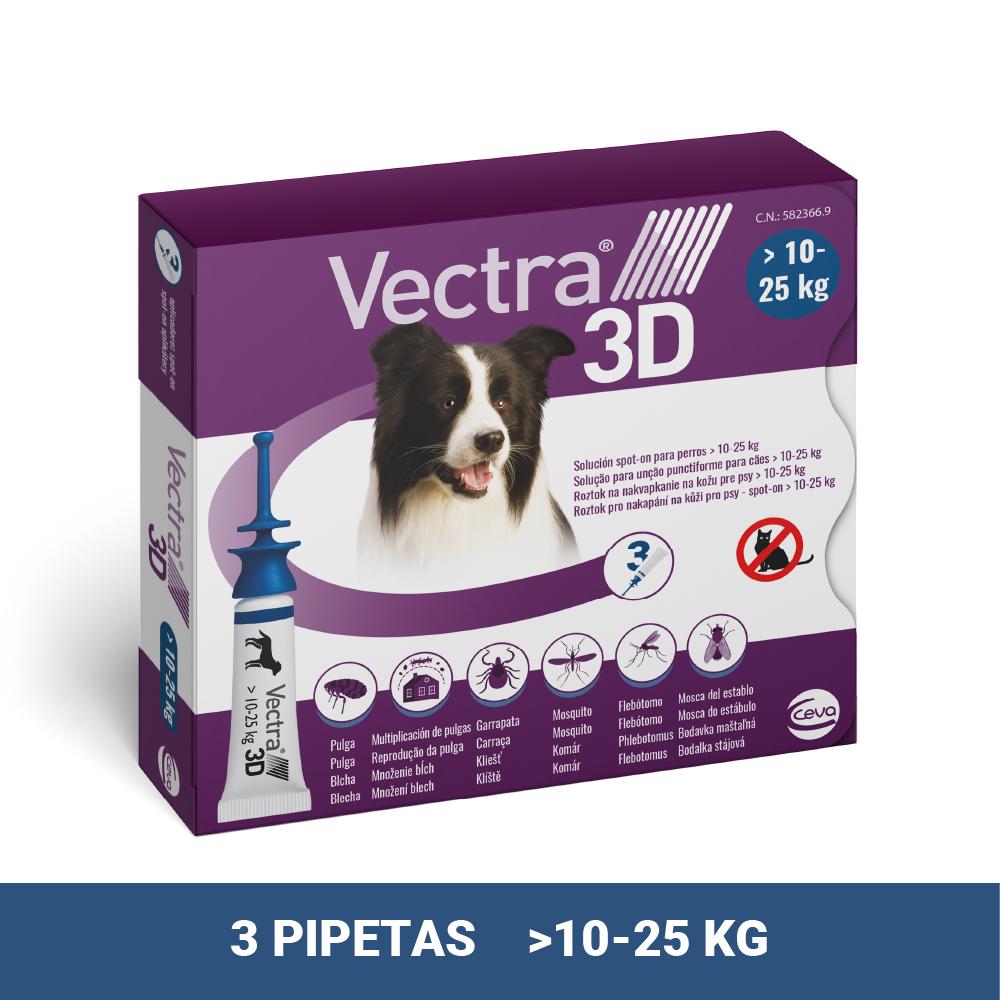 Miscota Vectra Pipette Sverminanti 3D per Cani da 10-25kg 2025