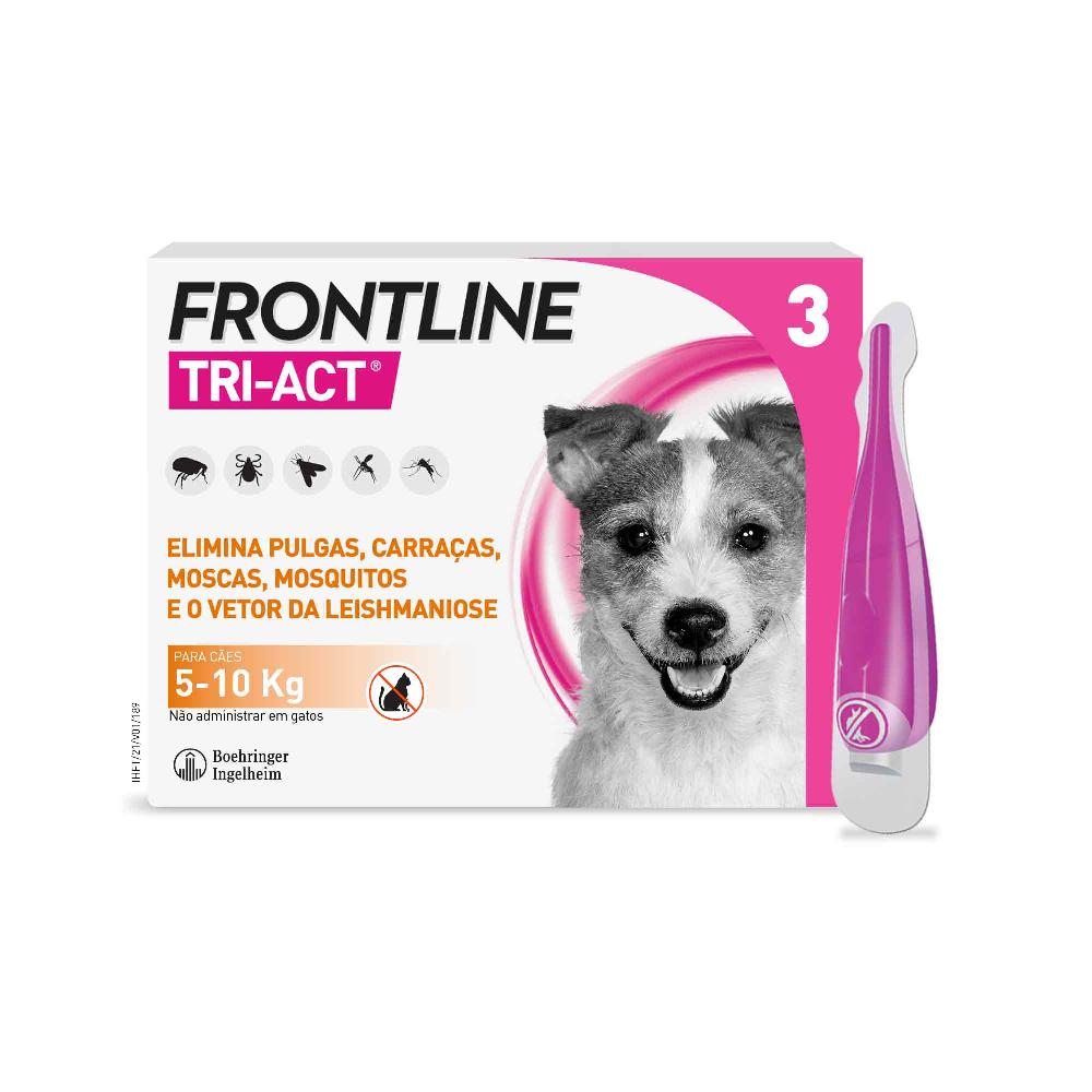 Miscota Frontline Pipette Tri Act per Cani di Taglia Piccola 5-10 Kg Qualità