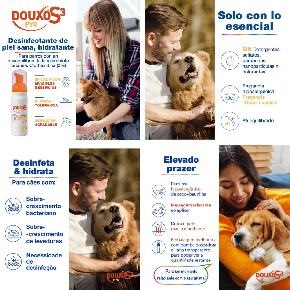 Miscota Douxo S3 Pyo Mousse Disinfettante e Idratante Pelle Sana per Cani e Gatti Acquista Ora