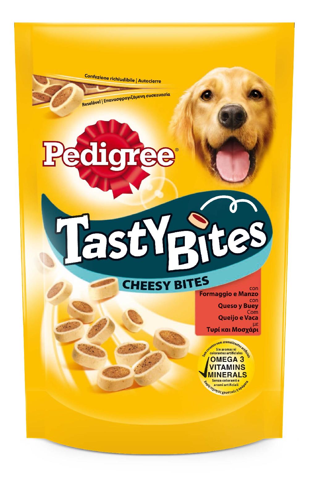 Miscota Pedigree Tasty mini snack per cani al gusto di formaggio e manzo Negozio
