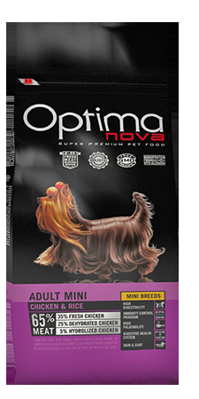 Miscota Optimanova Cibo Secco Adult Mini Pollo e Riso Spedizione Gratuita