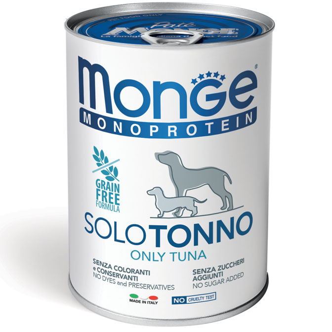 Miscota Monge Cibo Umido Per Cani Ns Wet Paté 100% Tonno I Più Venduti