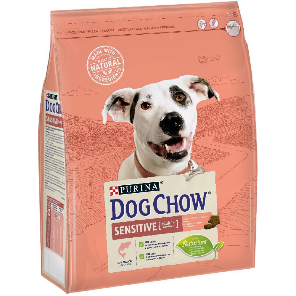 Miscota Dog Chow Cibo Secco per Cani Sensitive di Salmone