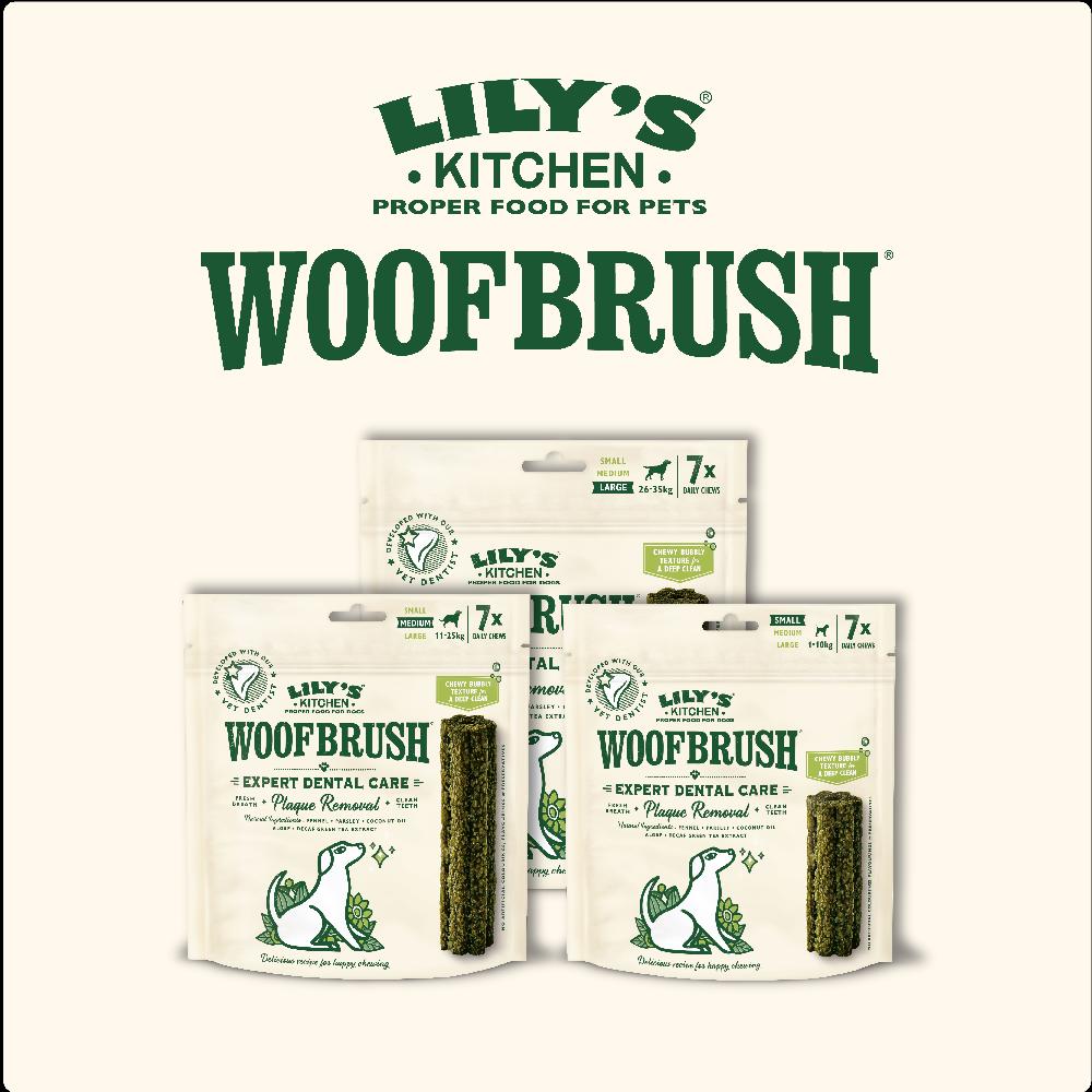 Miscota Lily's Kitchen Woofbrush Dental Chew Medium Multipack In Vendita