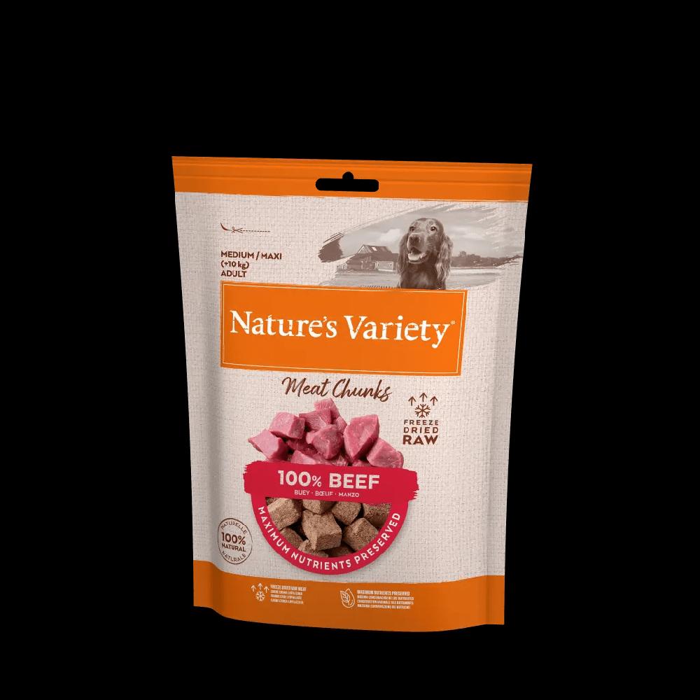 Miscota Nature's Variety Bocados de Carne de Ternera Liofilizados para Perros