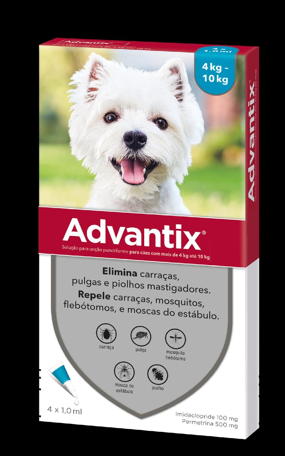 Miscota Advantix Pipetta Piccola Taglia 4-10 Kg