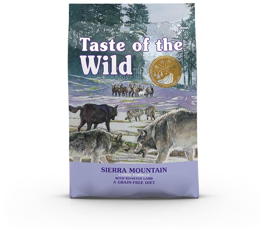 Miscota Taste of the Wild Sierra Mountain Arrosto di Agnello per Cani Qualità Garantita