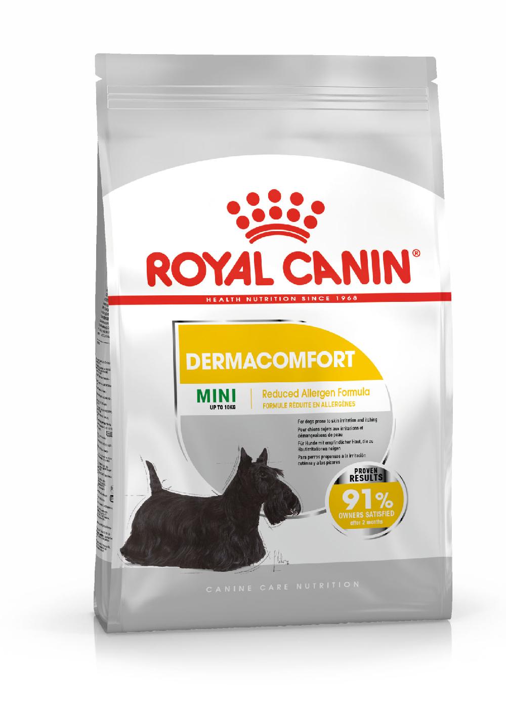 Miscota Royal Canin Mini Dermacomfort Adult Small Dog Food pelle sensibile Saldi Di Fabbrica