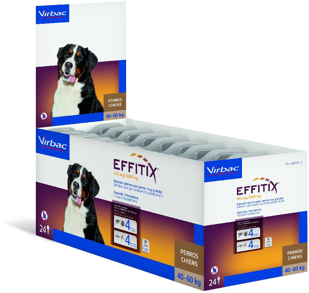 Miscota Virbac Effitix Spot on Antiparassitario e Antizanzare per Cani da 40 a 60 Kg Liquidazione