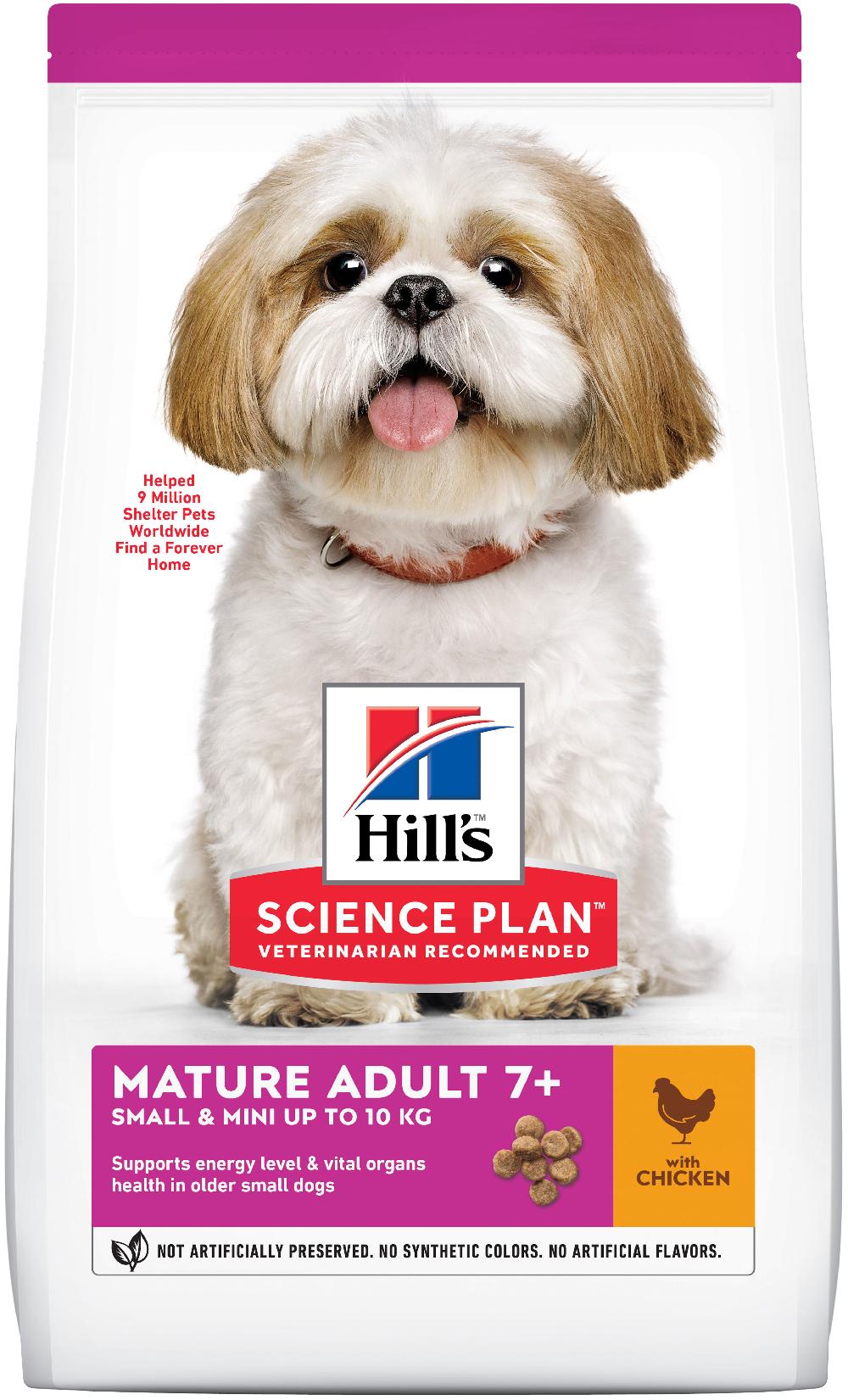 Miscota Hill's Science Plan Senior +7 Small & Mini con Pollo Comprane uno, ottenene uno gratis