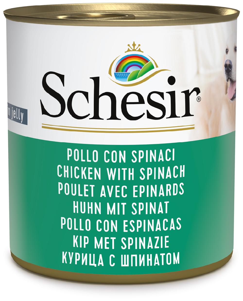 Miscota Schesir Cibo Umido per Cani di Pollo con Spinaci