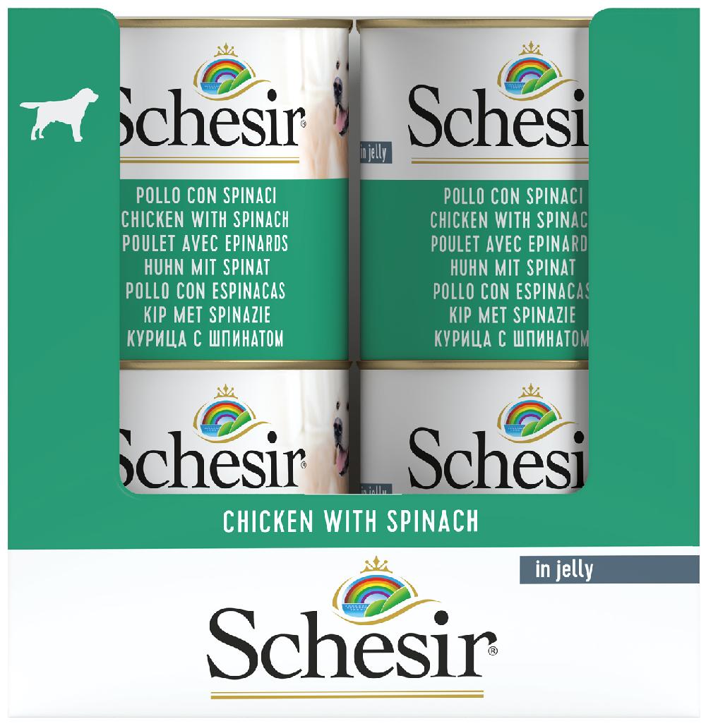 Miscota Schesir Cibo Umido per Cani di Pollo con Spinaci Super Saving Price