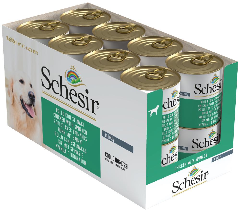 Miscota Schesir Cibo Umido per Cani di Pollo con Spinaci Super Saving Price