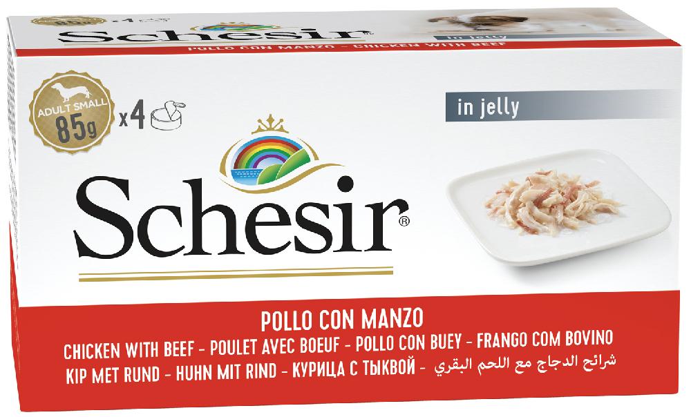 Miscota Schesir Pollo con Buey Multipack 4 uds 50% di sconto con spedizione gratuita