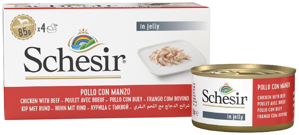 Miscota Schesir Pollo con Buey Multipack 4 uds 50% di sconto con spedizione gratuita