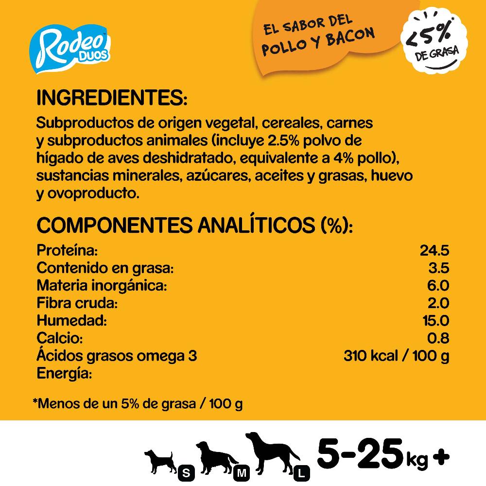 Miscota Pedigree Rodeo Duos Snack for Dogs Gusto Pollo e Pancetta Consegna Veloce