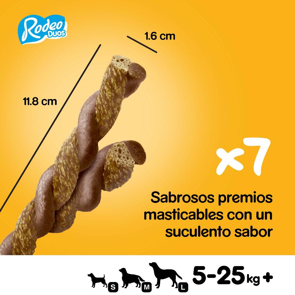 Miscota Pedigree Rodeo Duos Snack for Dogs Gusto Pollo e Pancetta Consegna Veloce