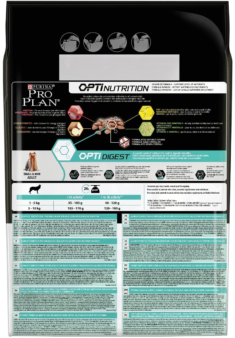 Miscota Purina Pro Plan Optidigest Grain Free Adulti Tacchino Small/Mini Shopping online