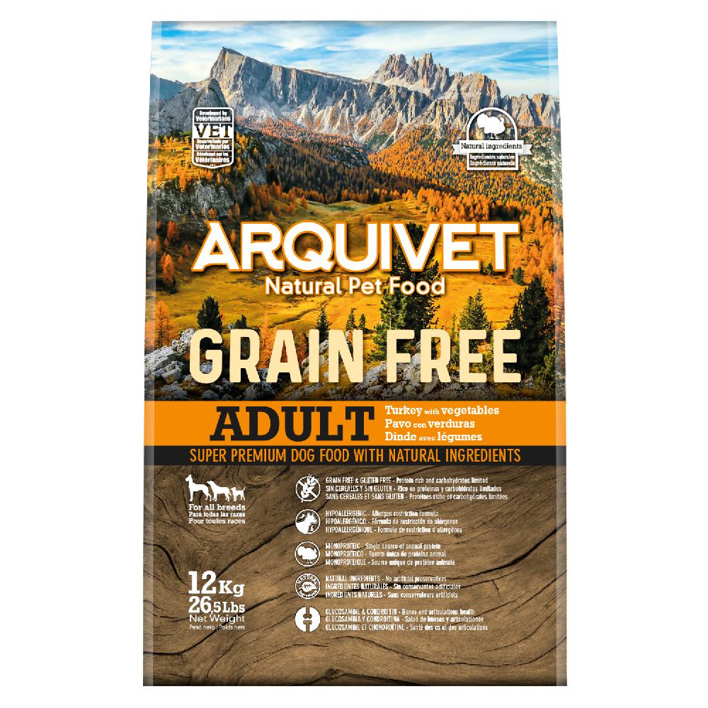 Miscota Arquivet Cibo Secco per Cani Grain Free Adult Tacchino Vendite stagionali