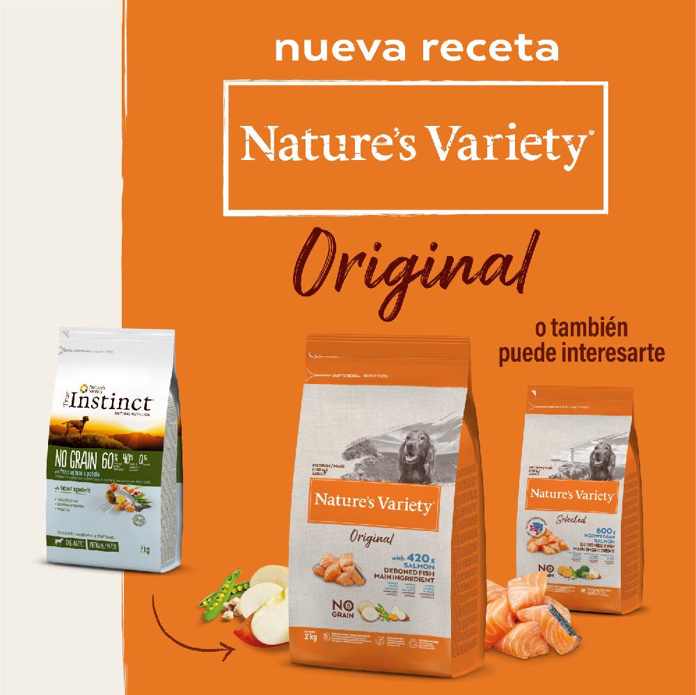 Miscota Nature's Variety Pienso Original Grain Free de Salmón para Perros Adultos Medium Outlet