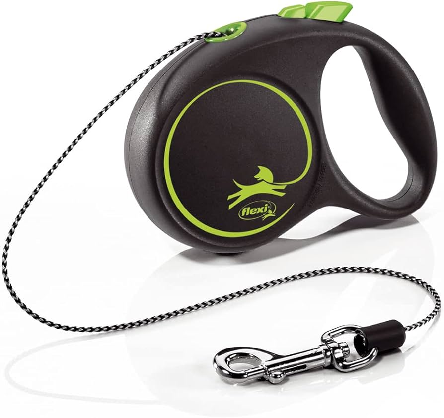 Miscota Flexi Guinzaglio di design nero Cordino di design nero verde Saldi