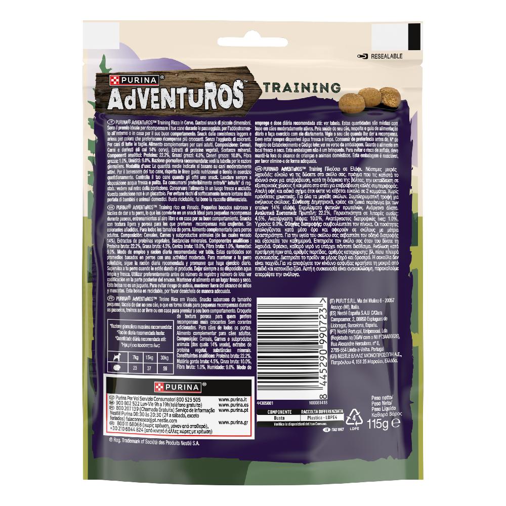 Miscota Adventuros Snack di addestramento alla carne di cervo per cani Vendita