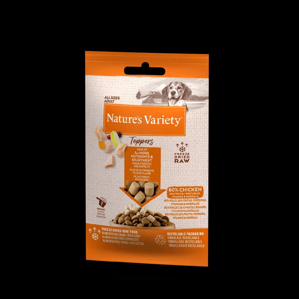 Miscota Nature's Variety Toppers de Pollo Liofilizados para Perros Soddisfazione Garantita