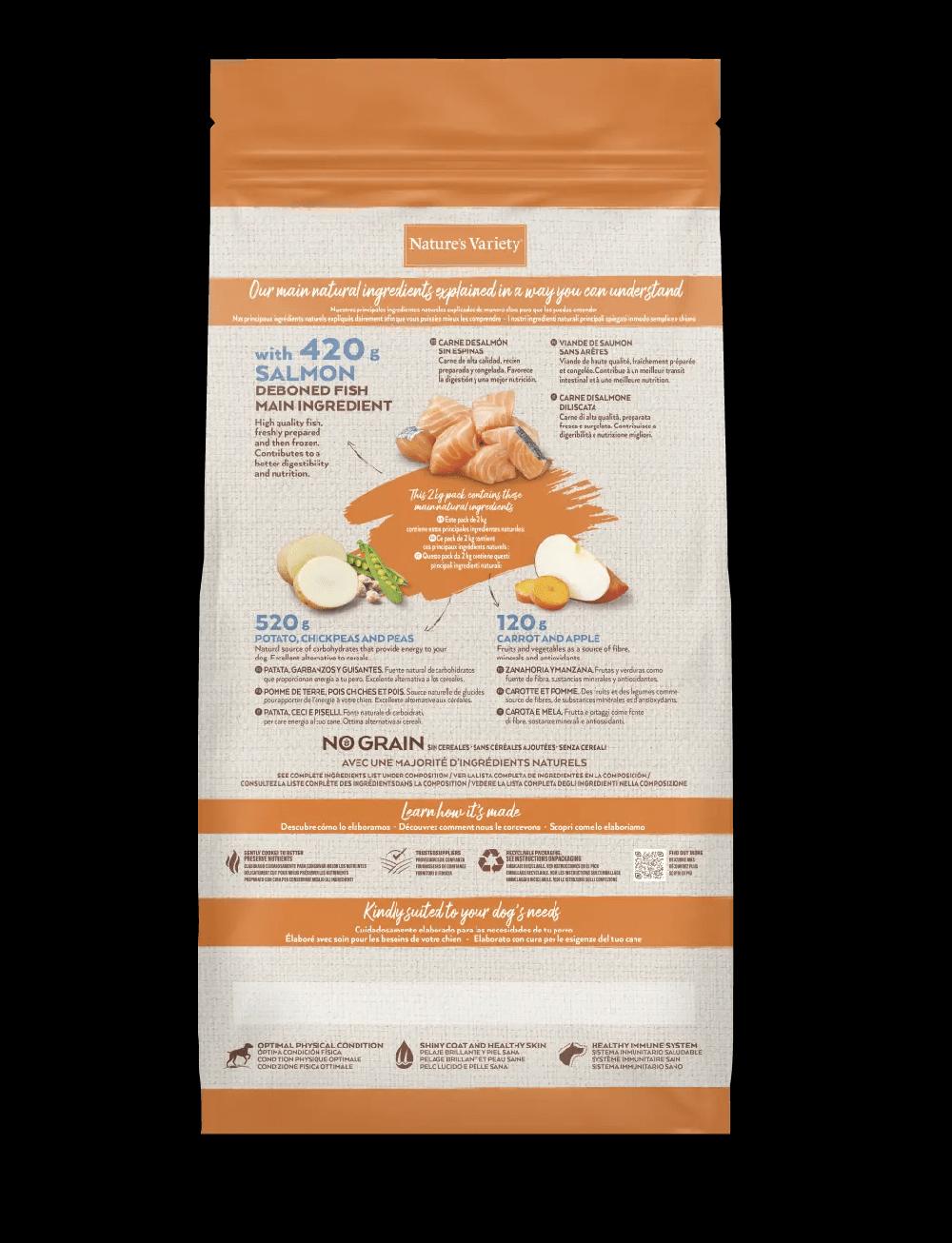 Miscota Nature's Variety Cibo Secco No Grain Medium-Maxi Salmone Fino Al -60%