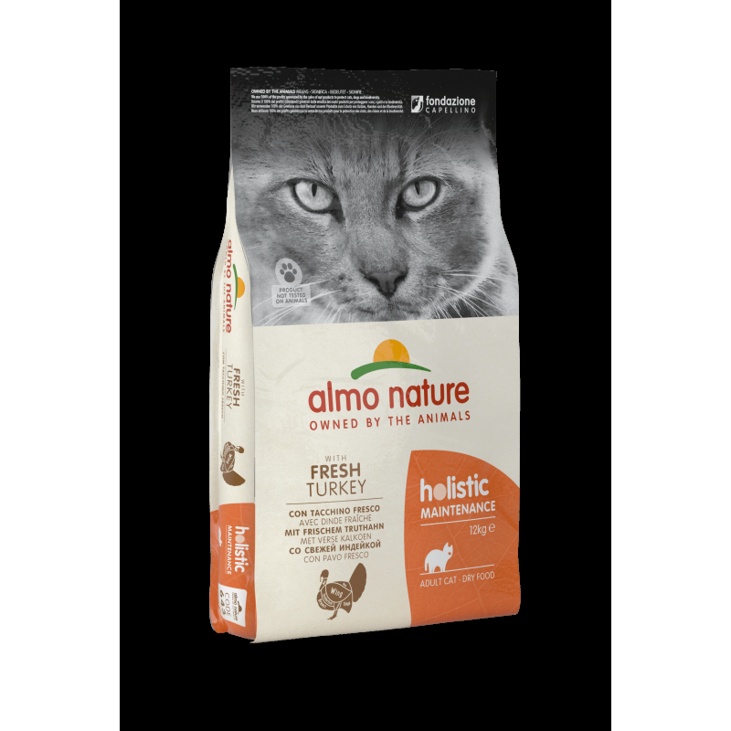 Almo Nature Holistic Cat con Tacchino Fresco per Gatti Italia