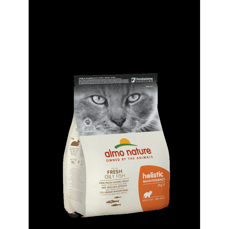 Almo Nature Holistic Cat con Pesce Azzurro Fresco per Gatti Spedizione Gratuita