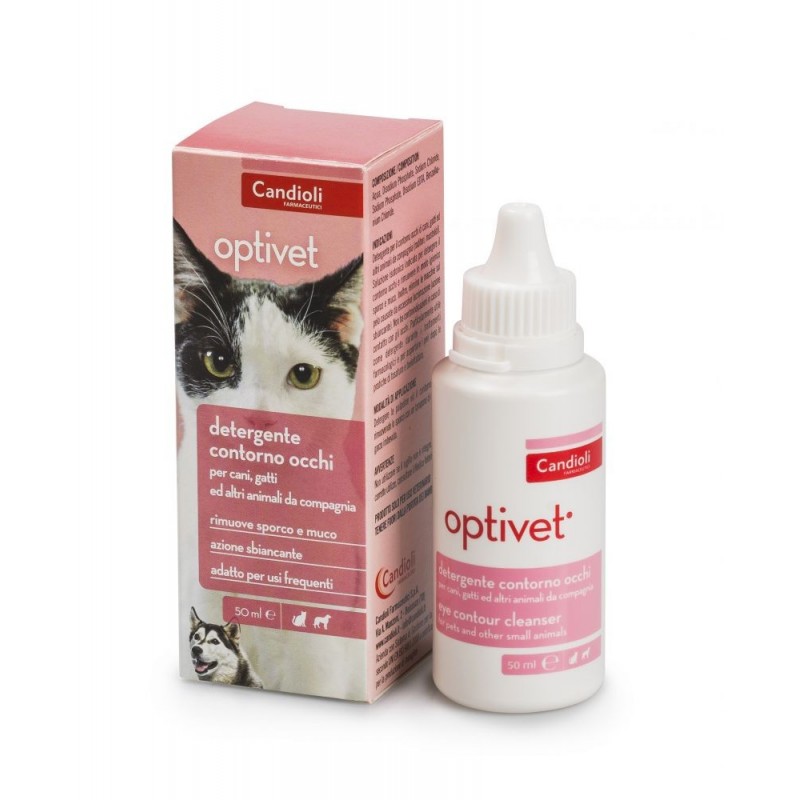 Candioli Optivet Detergente Occhi per Cani e Gatti
