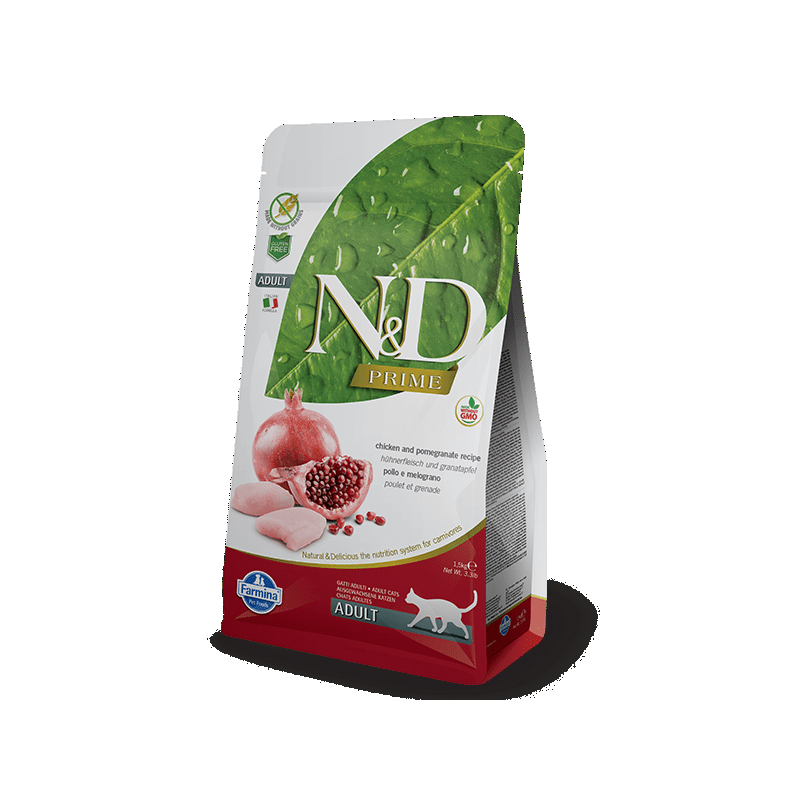 Farmina N&D Prime Adult Cat con Pollo e Melograno per Gatti