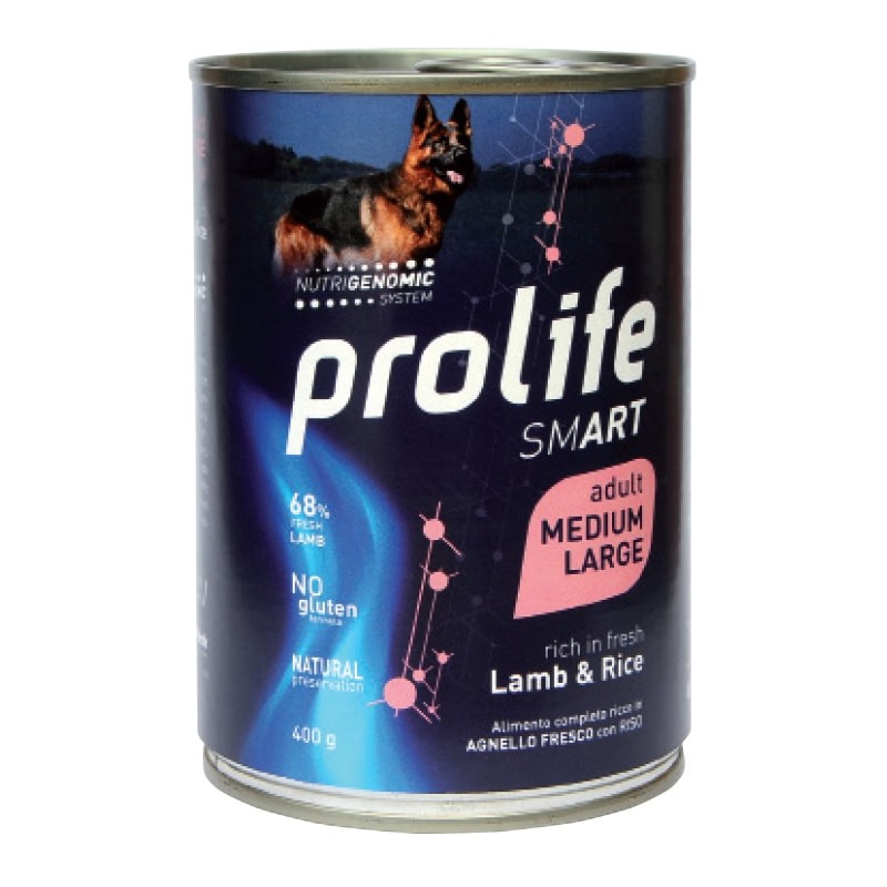 Prolife Smart Adult Agnello e Riso Cibo Umido per Cani