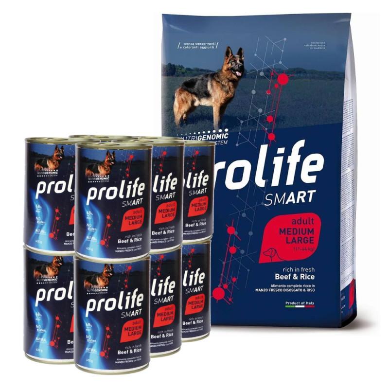 Prolife Smart Adult con Manzo e Riso Umido per Cani Online