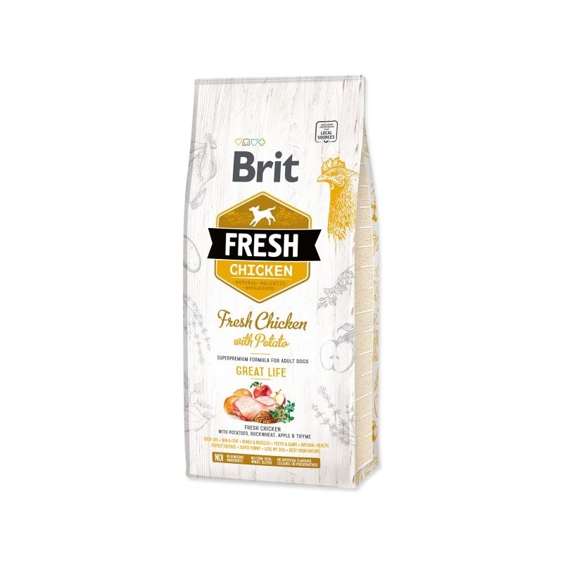 Brit Fresh Adult Pollo con Patate per Cani