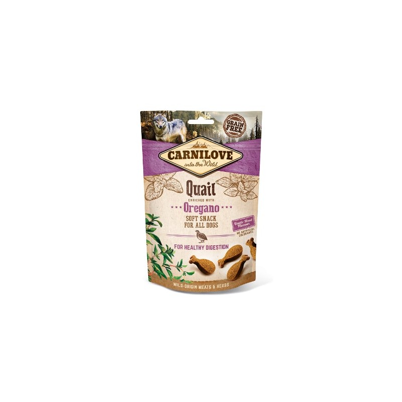 Carnilove Snack Semiumido per Cani con Quaglia e Origano