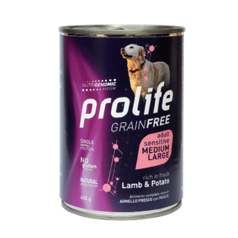 Prolife Sensitive GRAIN FREE con Agnello e Patate per Cani