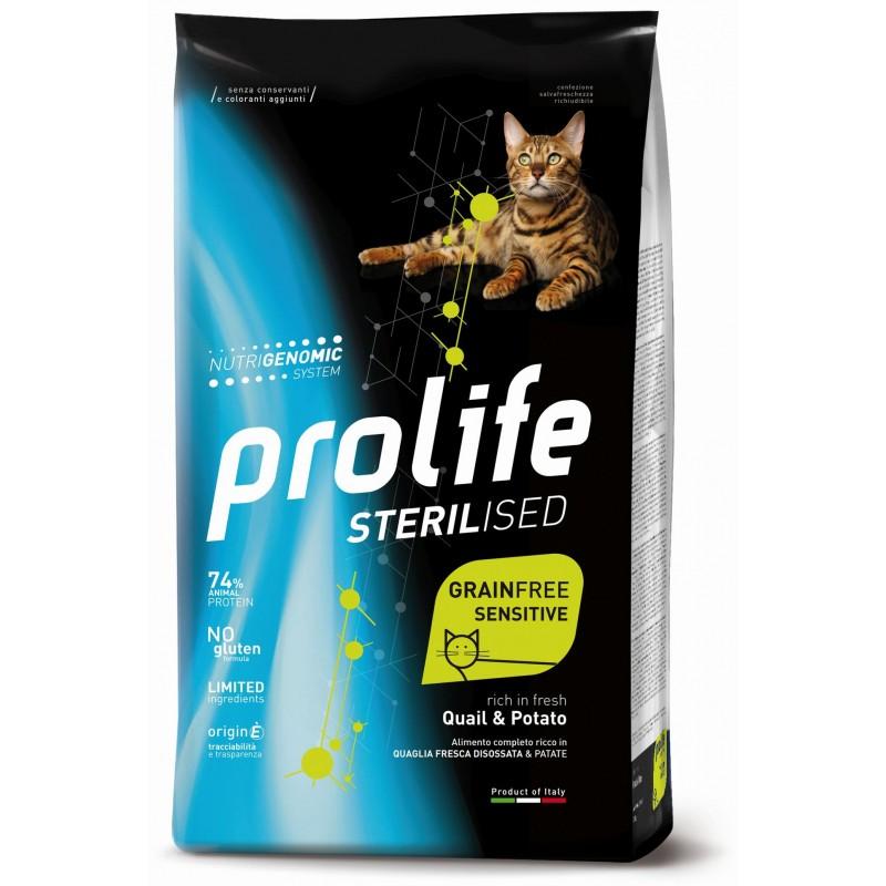 Prolife Sterilised Grain Free Quaglia e Patate per Gatti Moda
