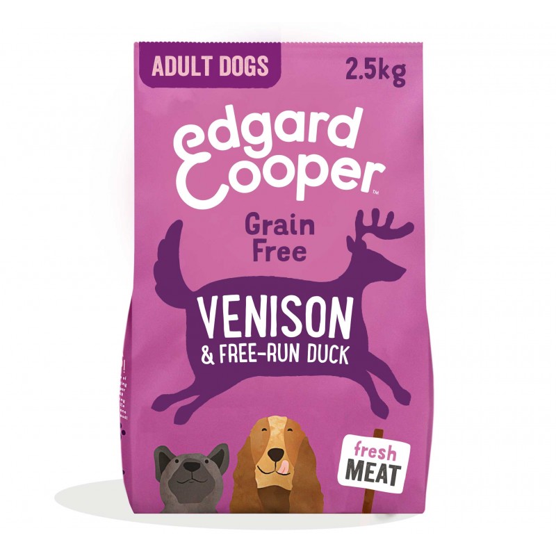 Edgard e Cooper con Carne Fresca di Cervo e Anatra per Cani Italy